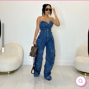 Blue Denim Jumpsuit